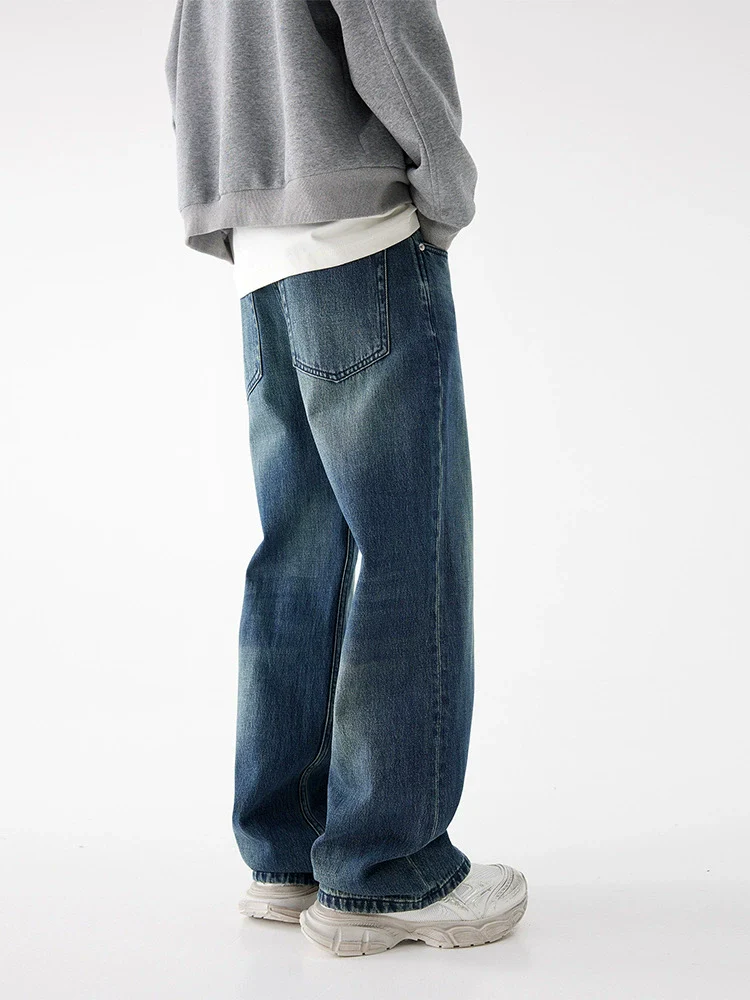 Loose large size men's small straight trousers