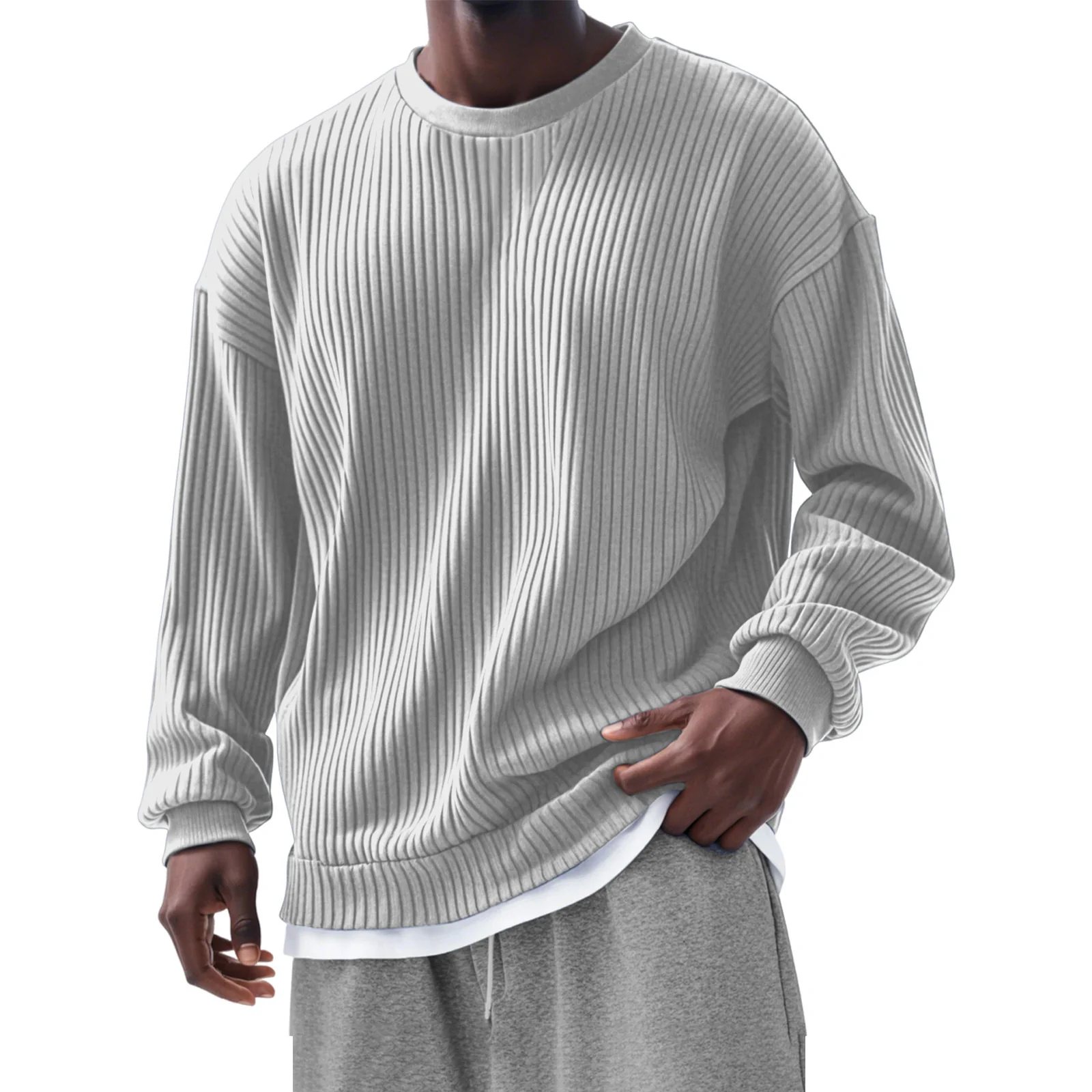 Men's Loose Fit Casual Sweatshirt