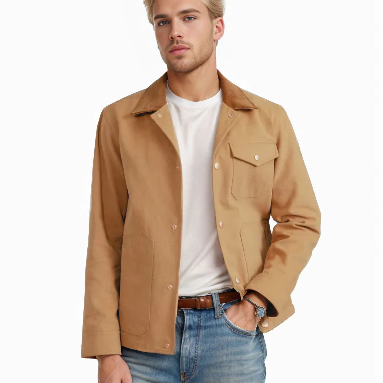 Men's Casual Lapel Work Style Jacket