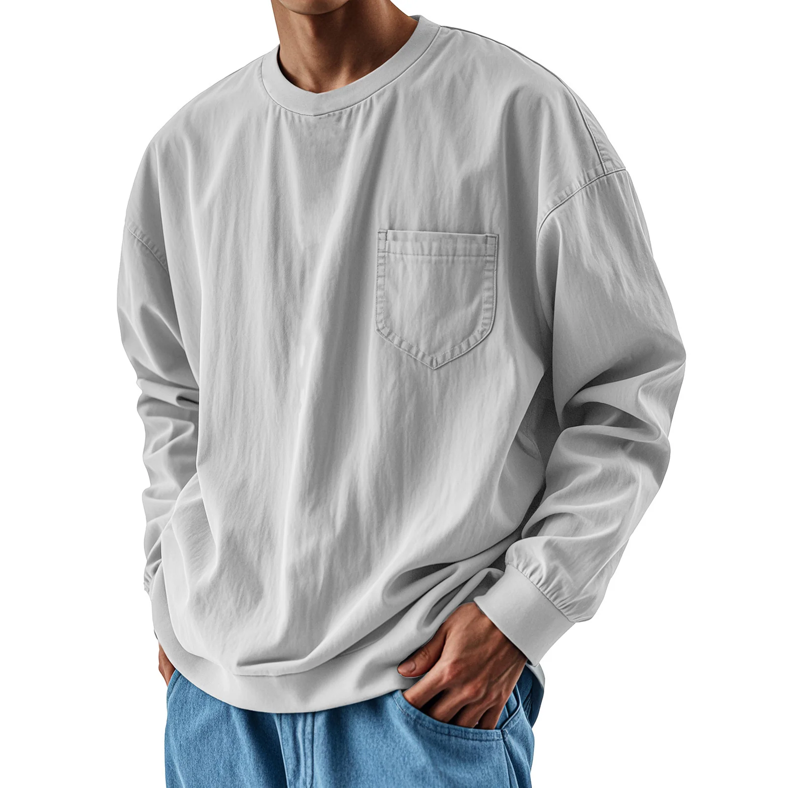 Men's Loose Trend Long Sleeve T-Shirt