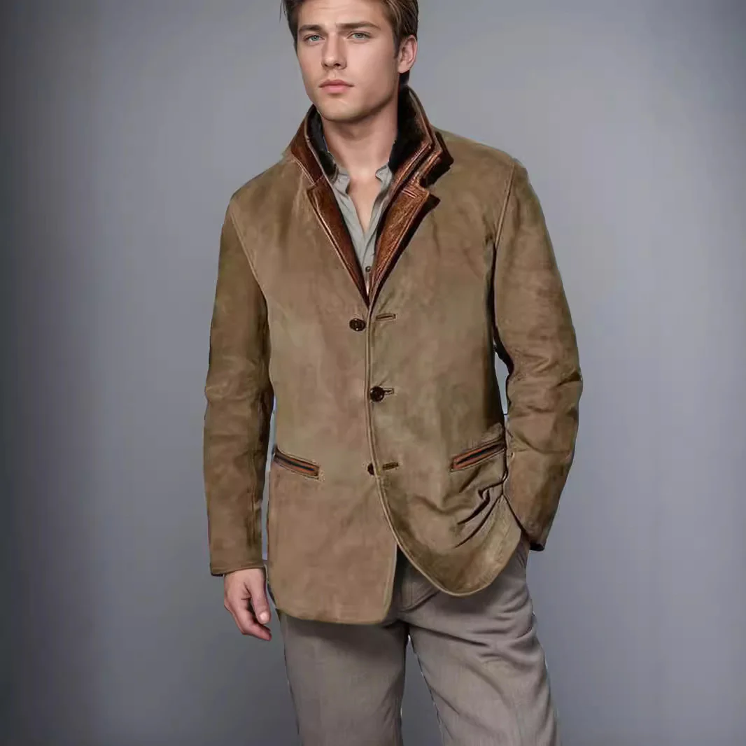 Fashion Retro Jacket Men's Casual Coat