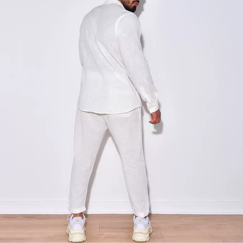 Fashion Workwear Trousers Two Piece Set