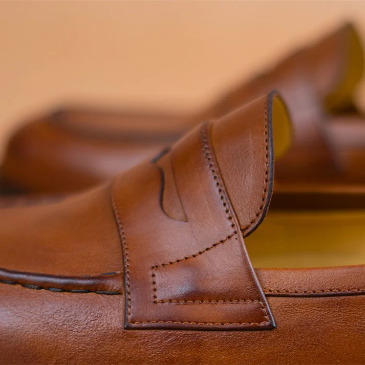 Brown Fashion Men's Formal Shoes Classic Loafers