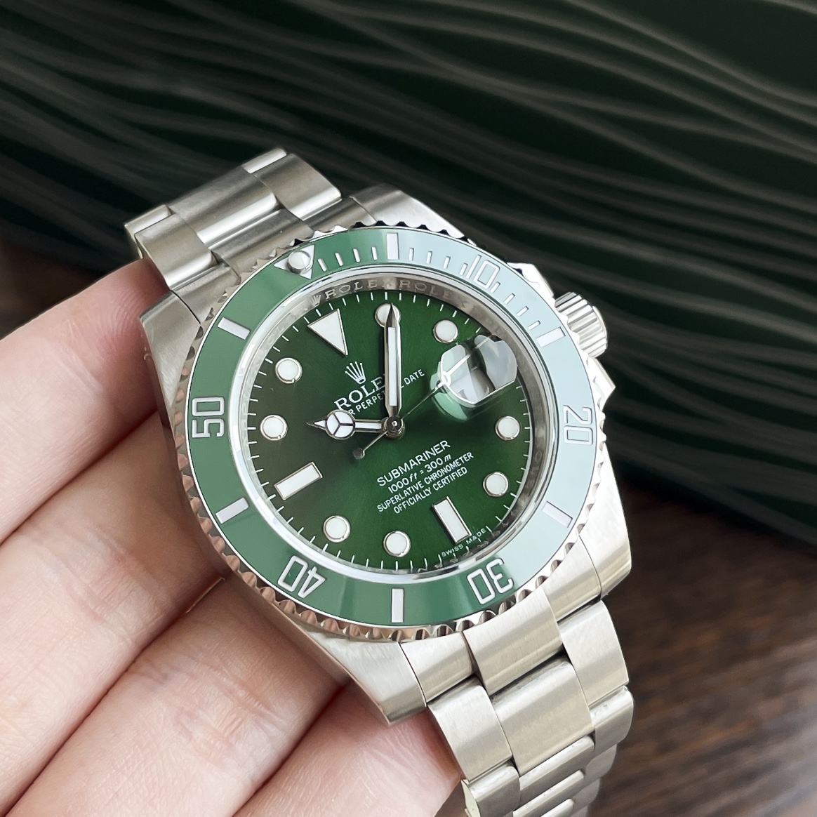 Submariner Date Green Dial Men's Watch