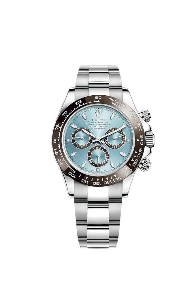 Rolex Cosmograph Daytona 40mm Platinum Ice-Blue Dial m116506 Series