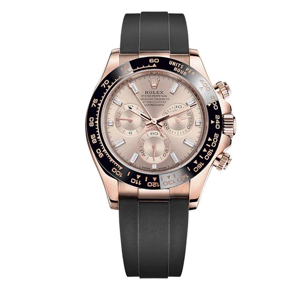 Rolex Daytona Sundust Dial 40mm Everose gold Oysterflex Strap 116515ln-0061