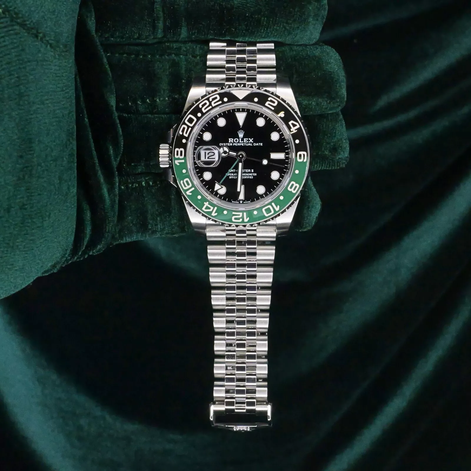 Rolex GMT-Master II With A Green And Black Bezel 126720VTNR