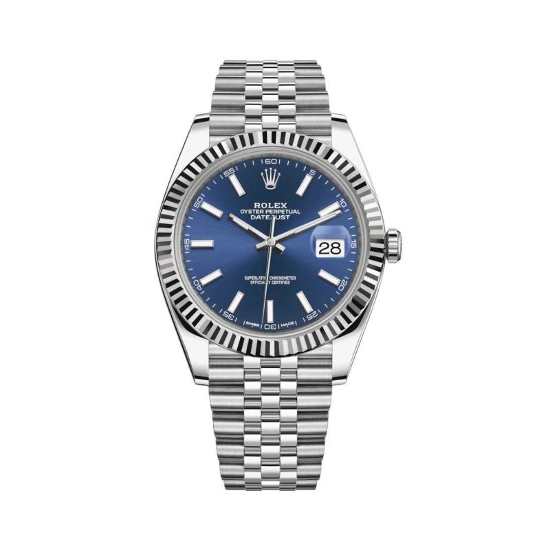 Datejust 41mm Oystersteel and white gold Men's Watch