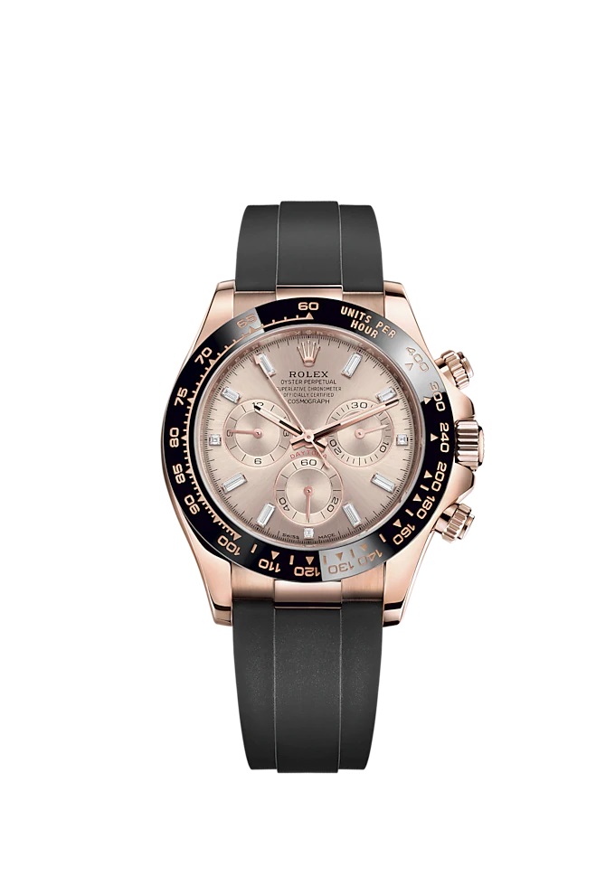 Rolex Daytona Sundust Dial 40mm Everose gold Oysterflex Strap 116515ln-0061