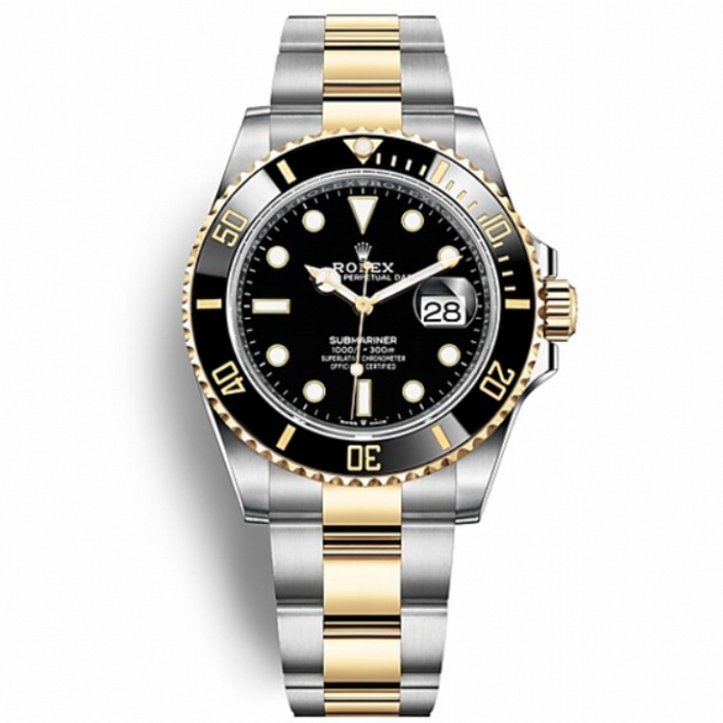 Submariner Date Two Tone Oyster Bracelet Men's Watch
