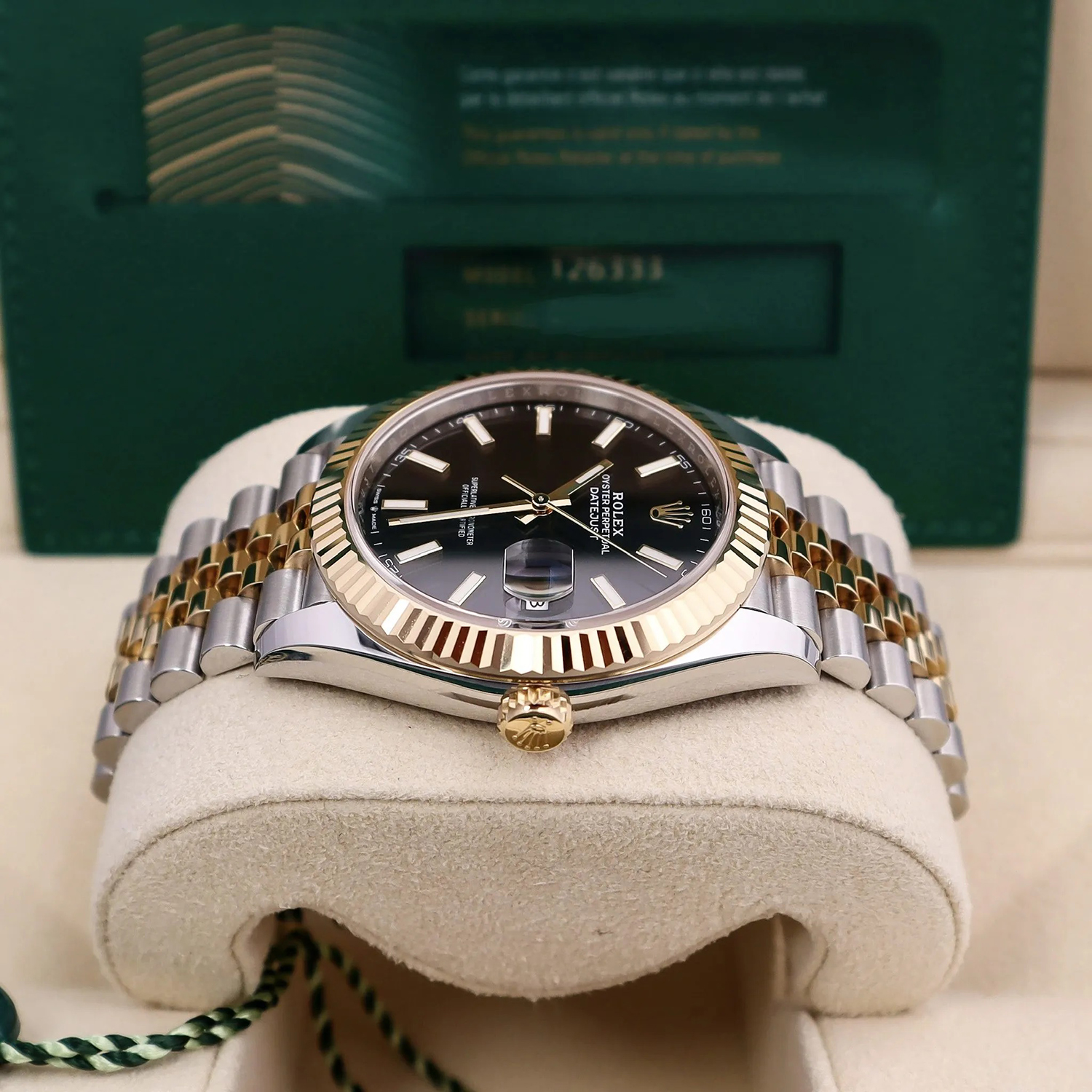 Rolex Datejust 41 Two Tone Oystersteel and yellow gold Black Dial 126333-0014