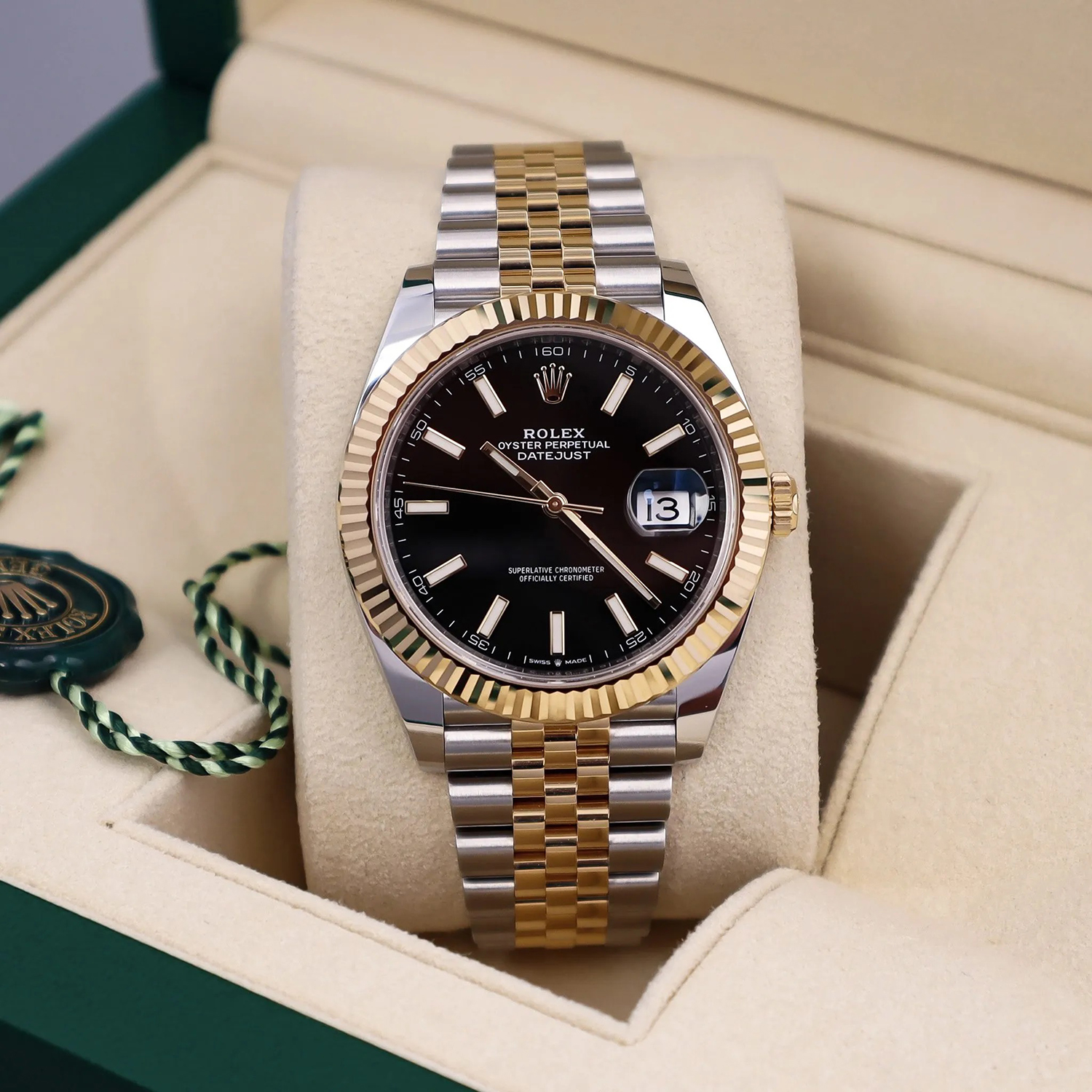Rolex Datejust 41 Two Tone Oystersteel and yellow gold Black Dial 126333-0014