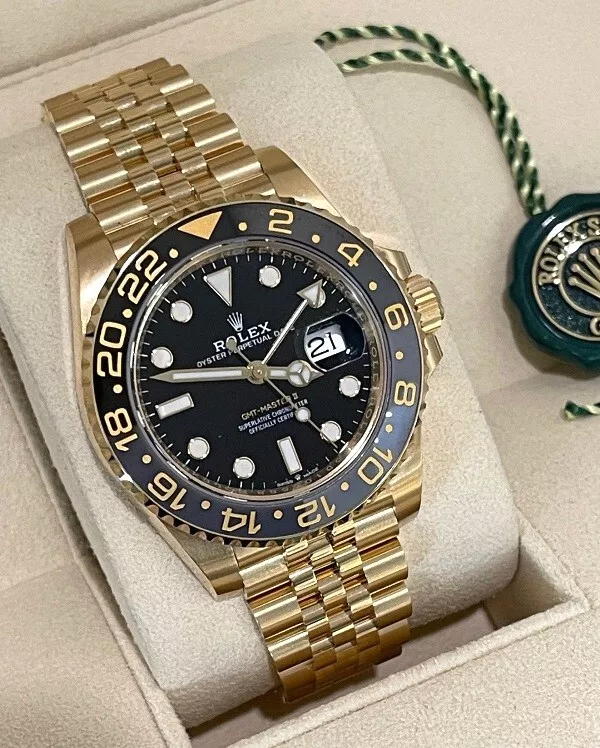 NEW Rolex GMT-Master II 18k Yellow Gold & Ceramic 40mm Jubilee Watch '24 126718