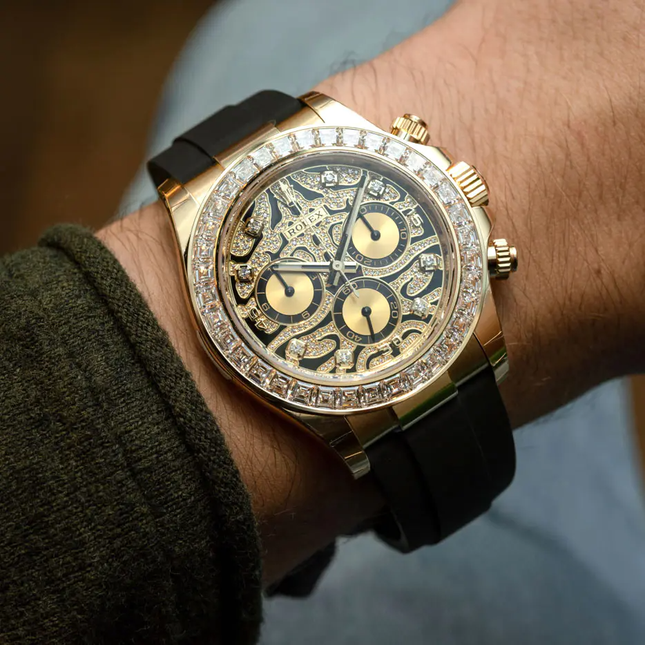 Rolex Cosmograph 116588TBR Daytona Yellow Gold Eye of Tiger 40mm