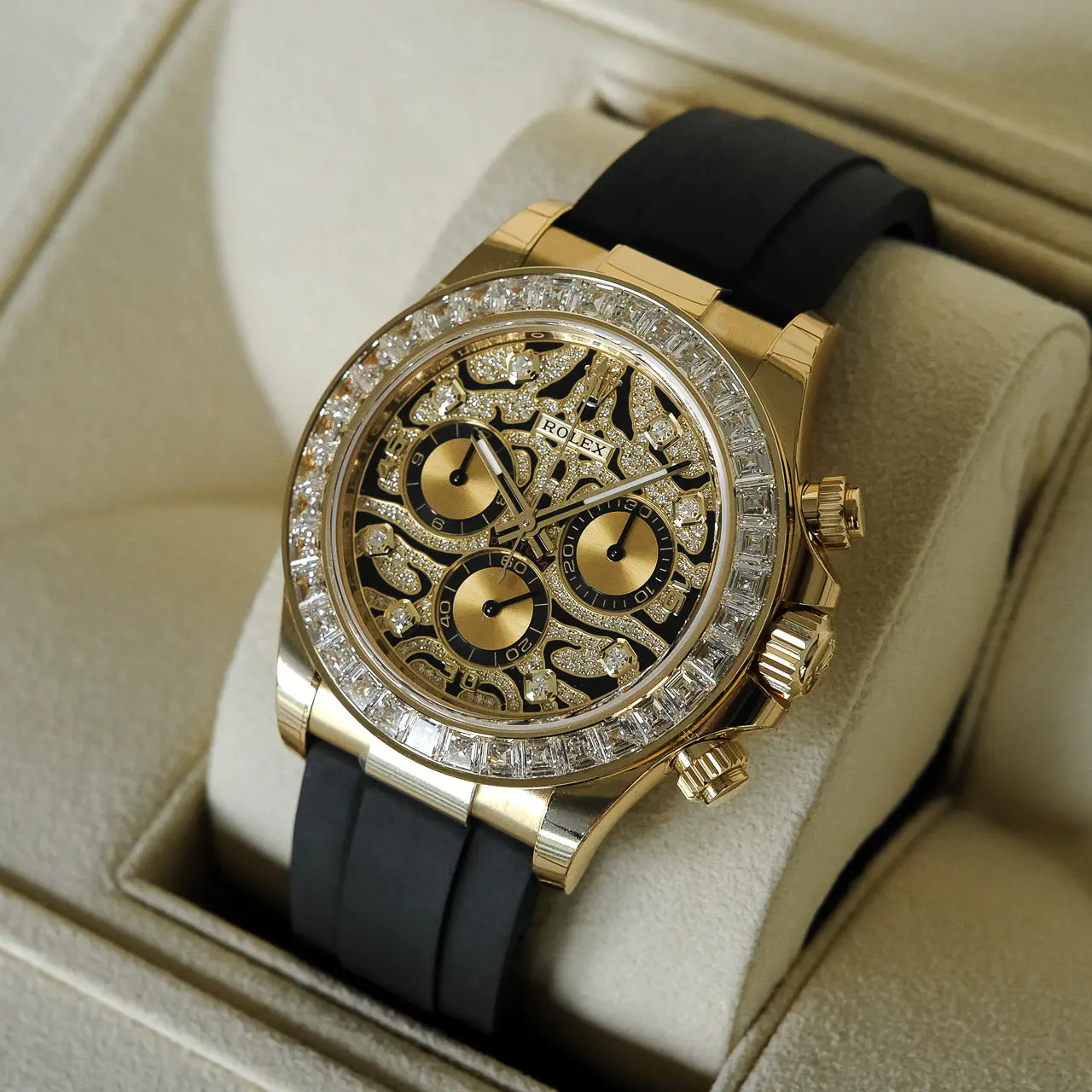 Rolex Cosmograph 116588TBR Daytona Yellow Gold Eye of Tiger 40mm
