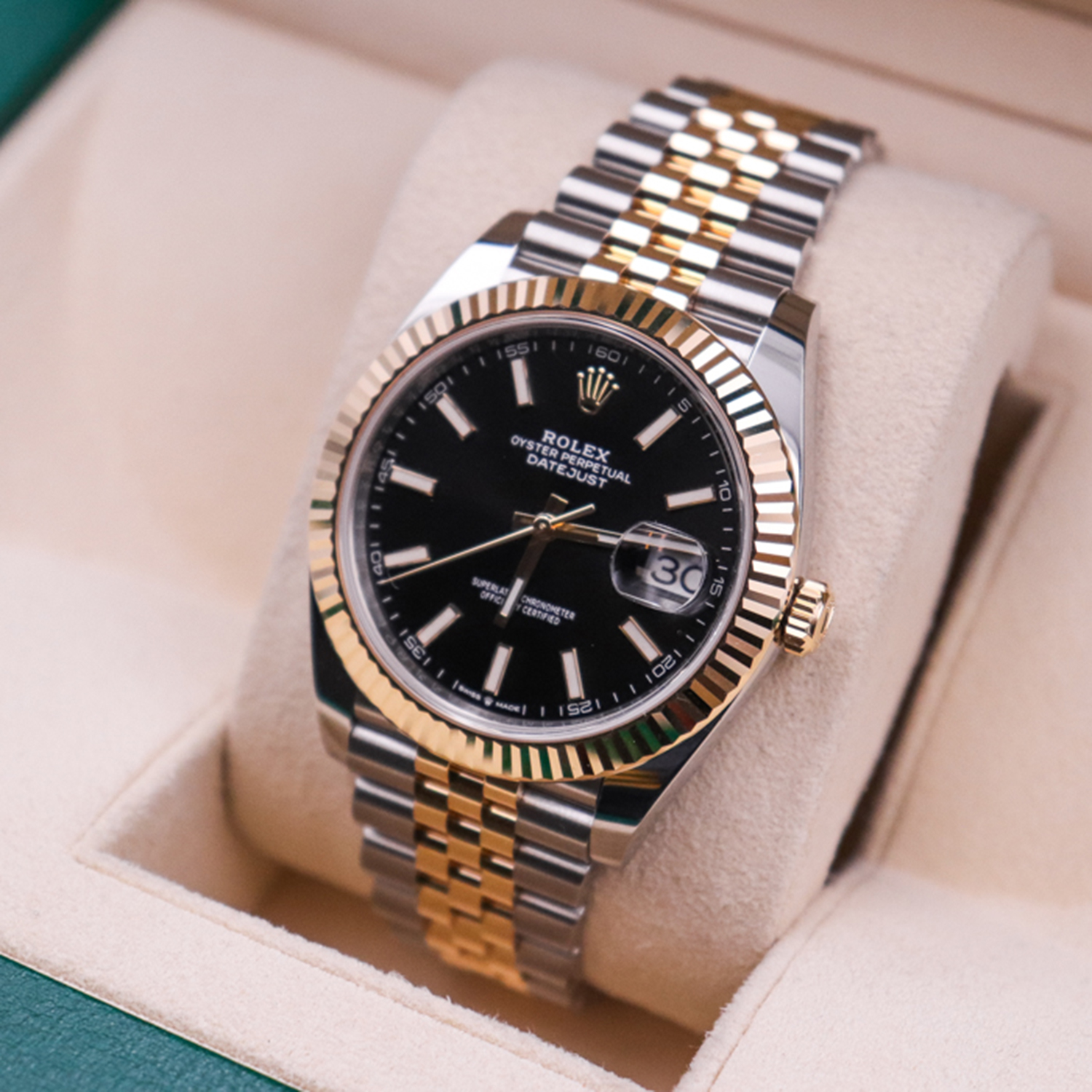Rolex Datejust 41 Two Tone Oystersteel and yellow gold Black Dial 126333-0014