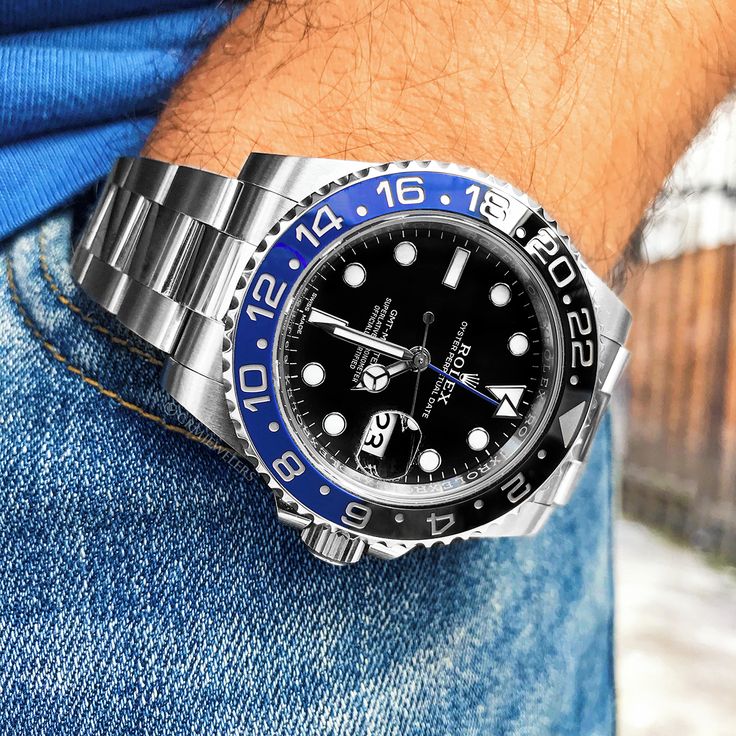 Rolex GMT Master II Pepsi Black Dial / Sprite Black Dial  / Batman Black Dial Stainless Steel Mens Watch 126710blro-0001  40mm