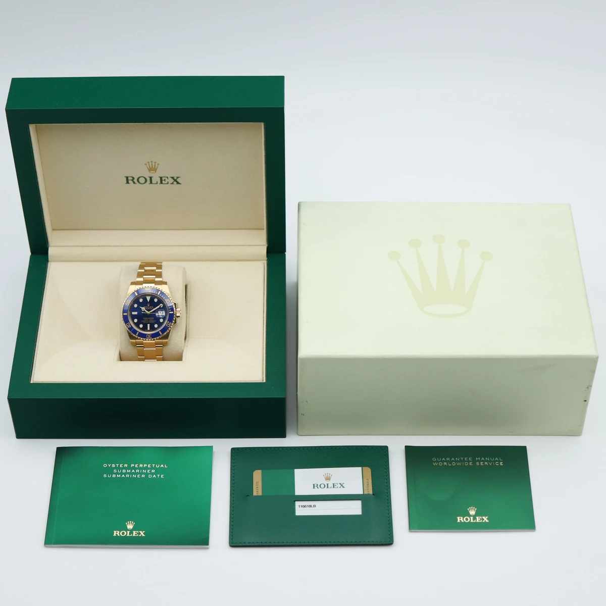 Submariner Date Solid 18k Yellow Gold Men's Watch 41mm