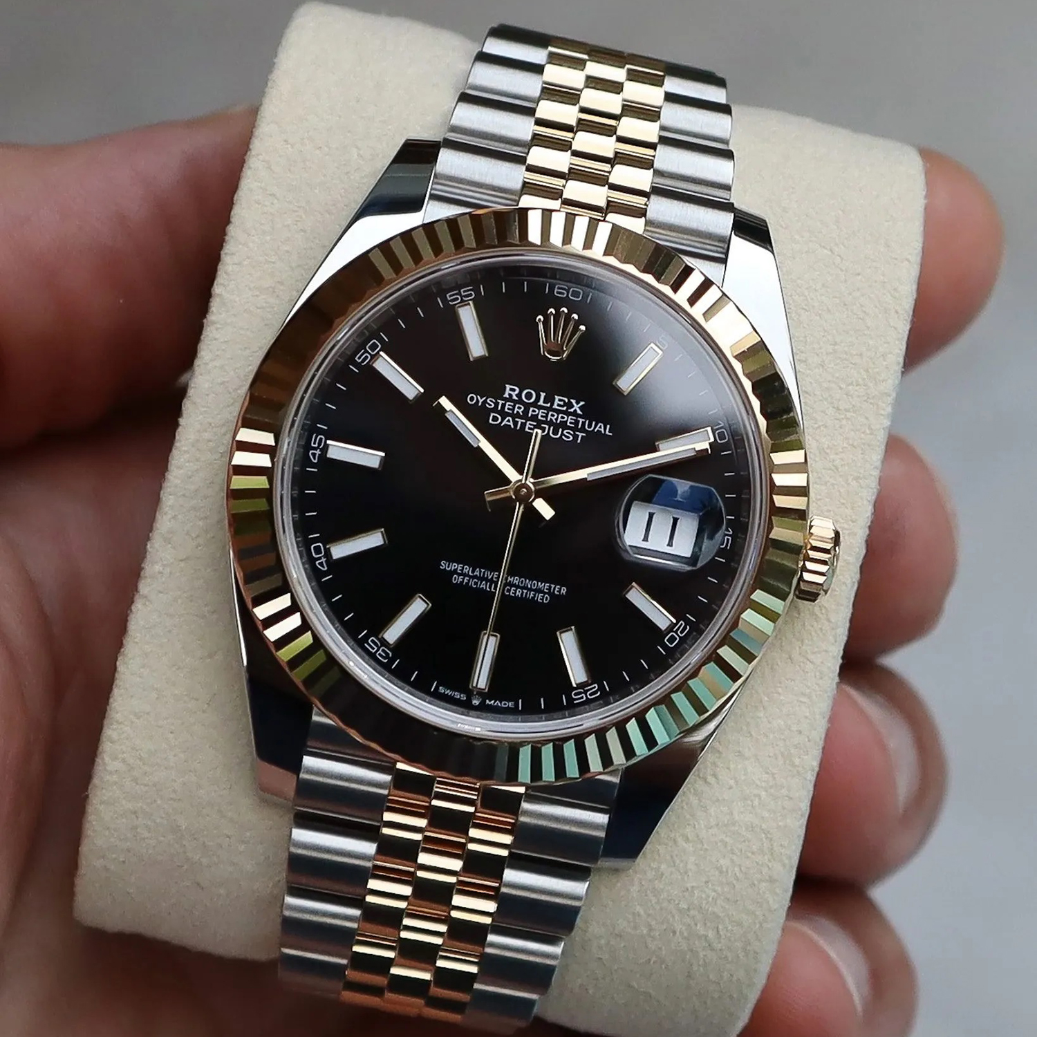 Rolex Datejust 41 Two Tone Oystersteel and yellow gold Black Dial 126333-0014