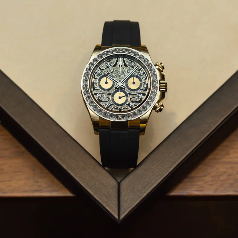 Rolex Cosmograph 116588TBR Daytona Yellow Gold Eye of Tiger 40mm