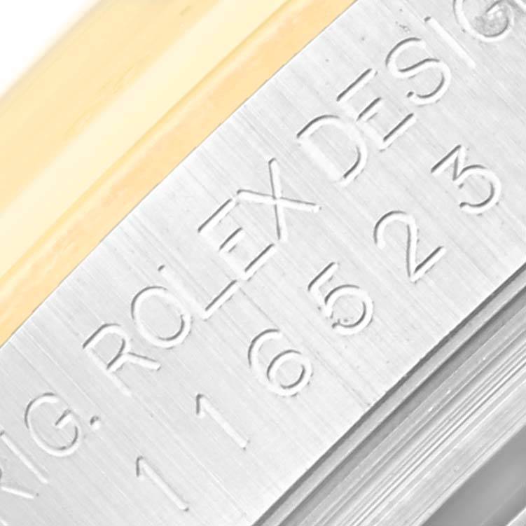 Rolex Cosmograph Daytona Black Dial with Diamonds Two-Tone Yellow Gold & Stainless 40mm (116523)