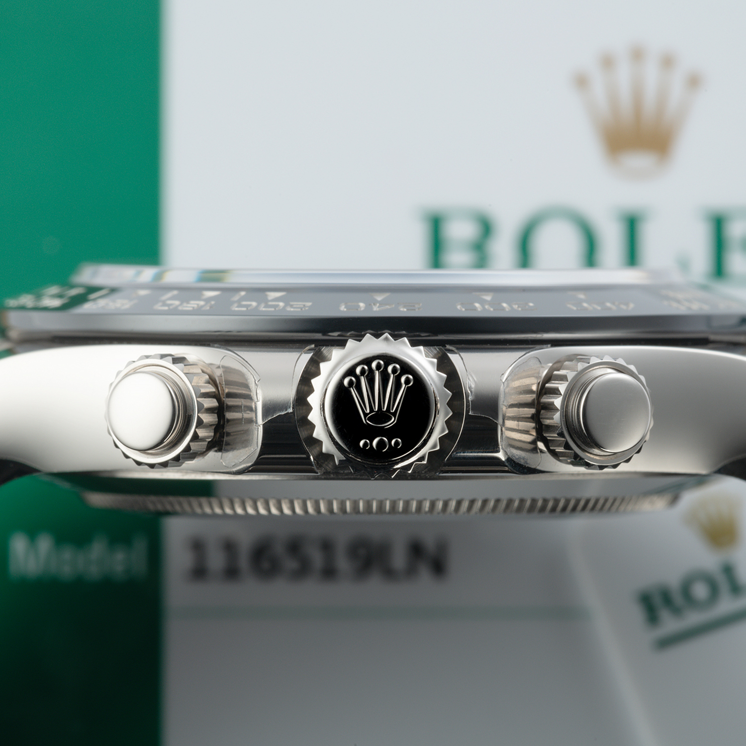 ⚡Big Discount-Rolex Daytona White Gold Steel Dial Oysterflex Strap 116519ln-0027