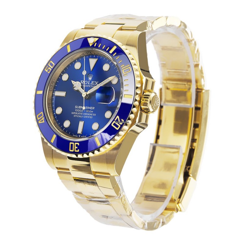 Submariner Date Solid 18k Yellow Gold Men's Watch 41mm