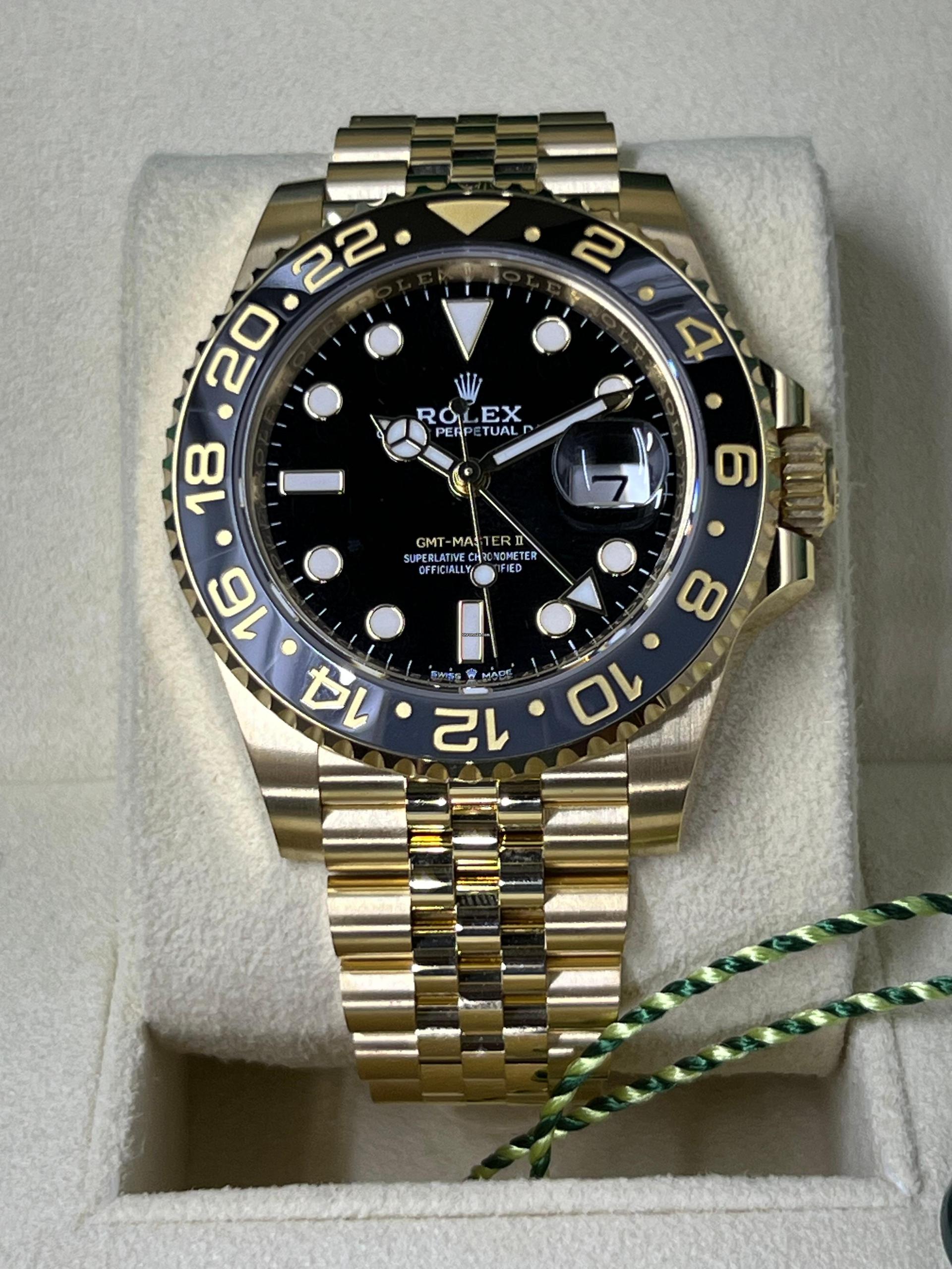 NEW Rolex GMT-Master II 18k Yellow Gold & Ceramic 40mm Jubilee Watch '24 126718