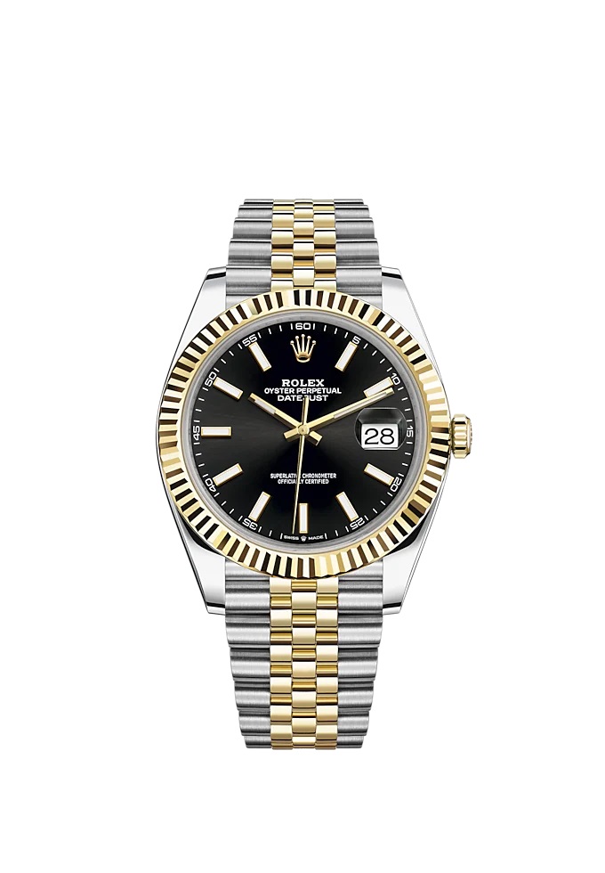 Rolex Datejust 41 Two Tone Oystersteel and yellow gold Black Dial 126333-0014