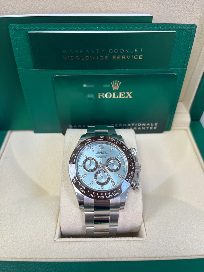 Rolex Cosmograph Daytona 40mm Platinum Ice-Blue Dial m116506 Series