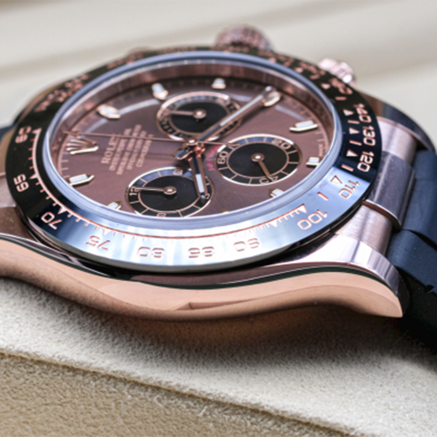 Rolex Cosmograph Daytona Everose Gold Chocolate Oysterflex M116515LN-0041