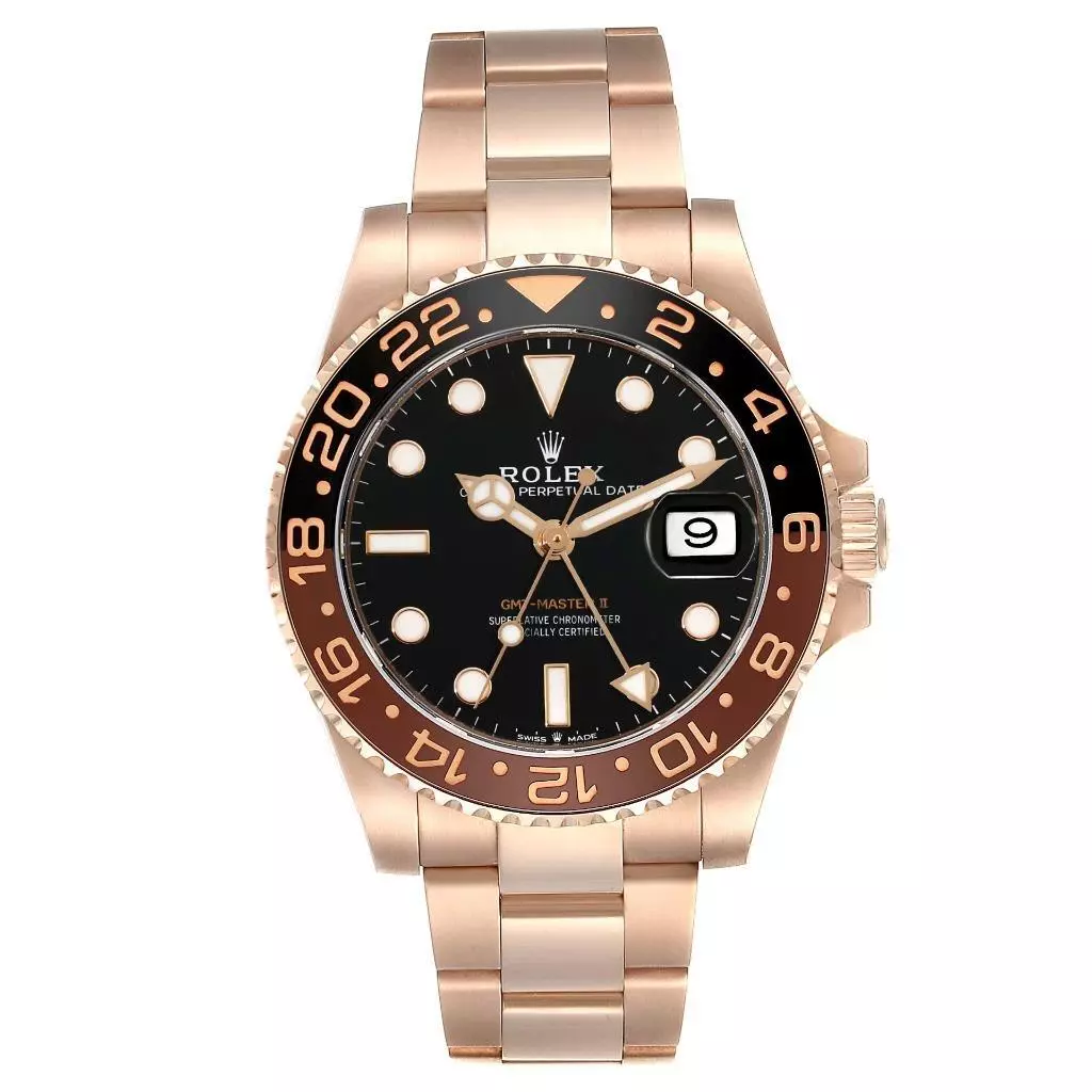 Rolex GMT Master II ‘Rootbeer’ Rose Gold 40mm Automatic Oyster Black Dial Brown and Black Ceramic Bezel Ref. 126715CHNR-0001