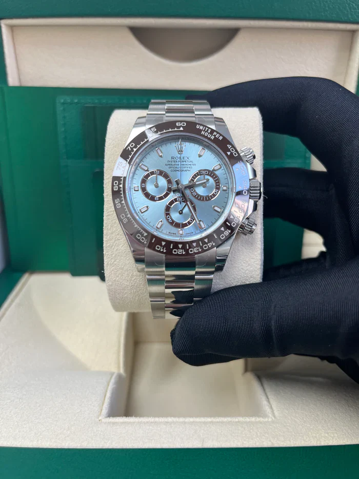 Rolex Cosmograph Daytona 40mm Platinum Ice-Blue Dial m116506 Series