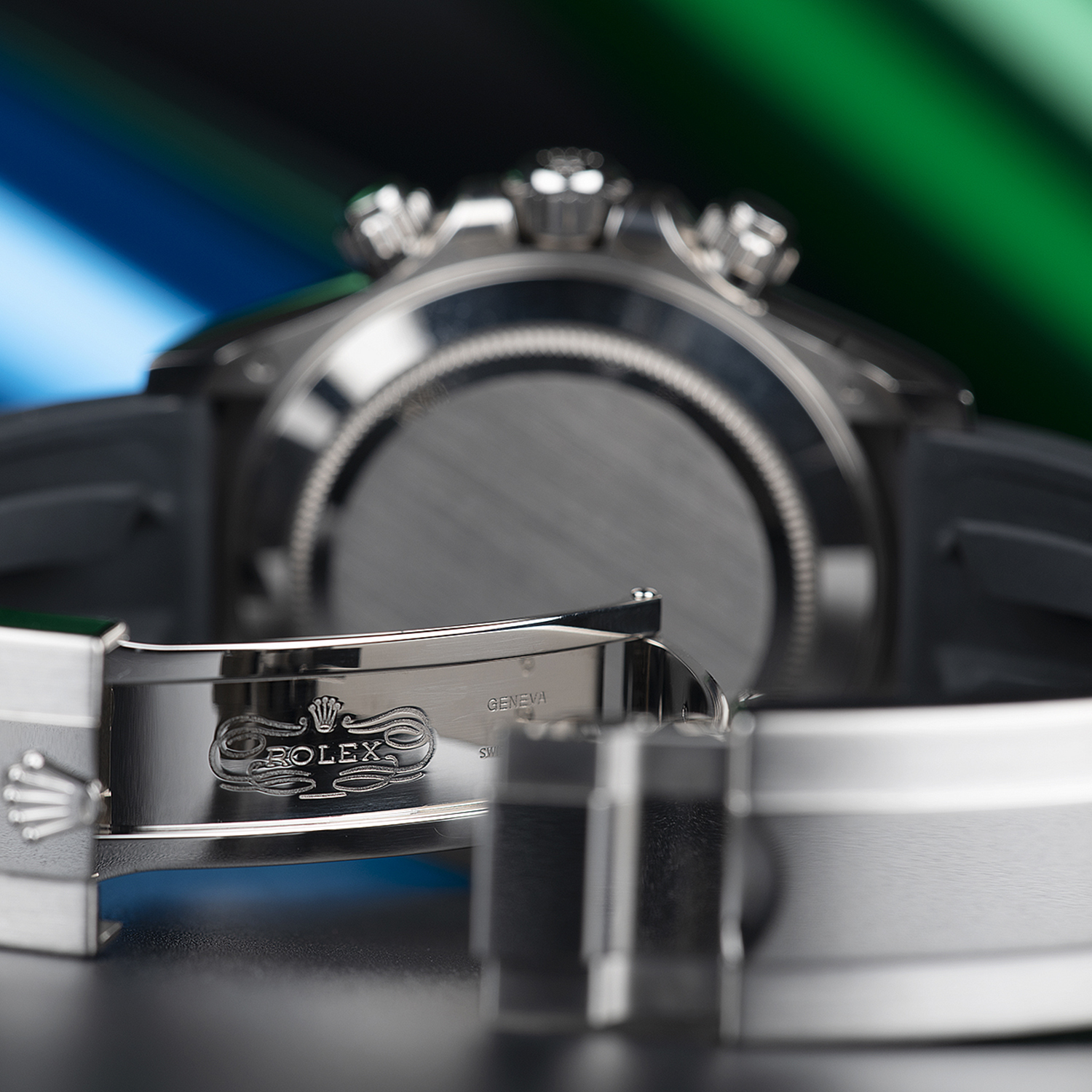 ⚡Big Discount-Rolex Daytona White Gold Steel Dial Oysterflex Strap 116519ln-0027