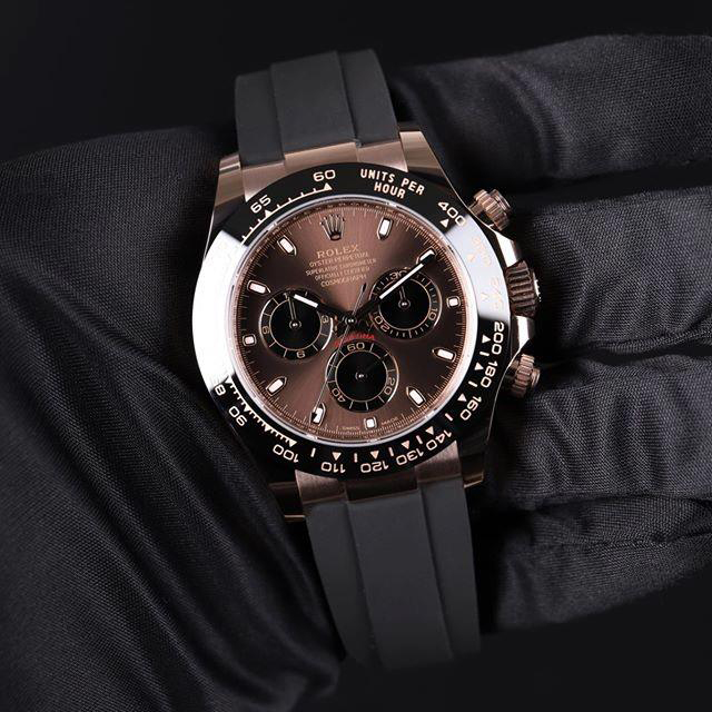 Rolex Cosmograph Daytona Everose Gold Chocolate Oysterflex M116515LN-0041