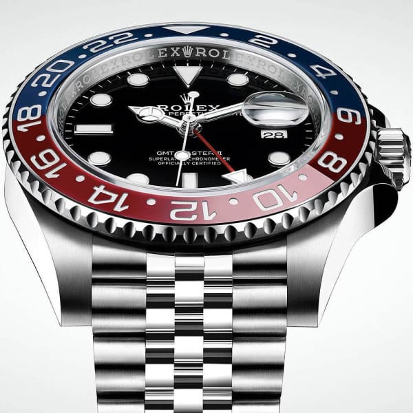 Rolex GMT Master II Pepsi Black Dial / Sprite Black Dial  / Batman Black Dial Stainless Steel Mens Watch 126710blro-0001  40mm