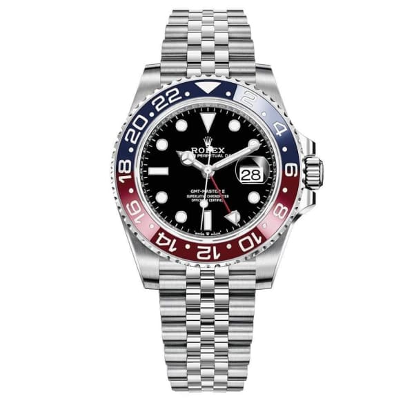 Rolex GMT Master II Pepsi Black Dial / Sprite Black Dial  / Batman Black Dial Stainless Steel Mens Watch 126710blro-0001  40mm