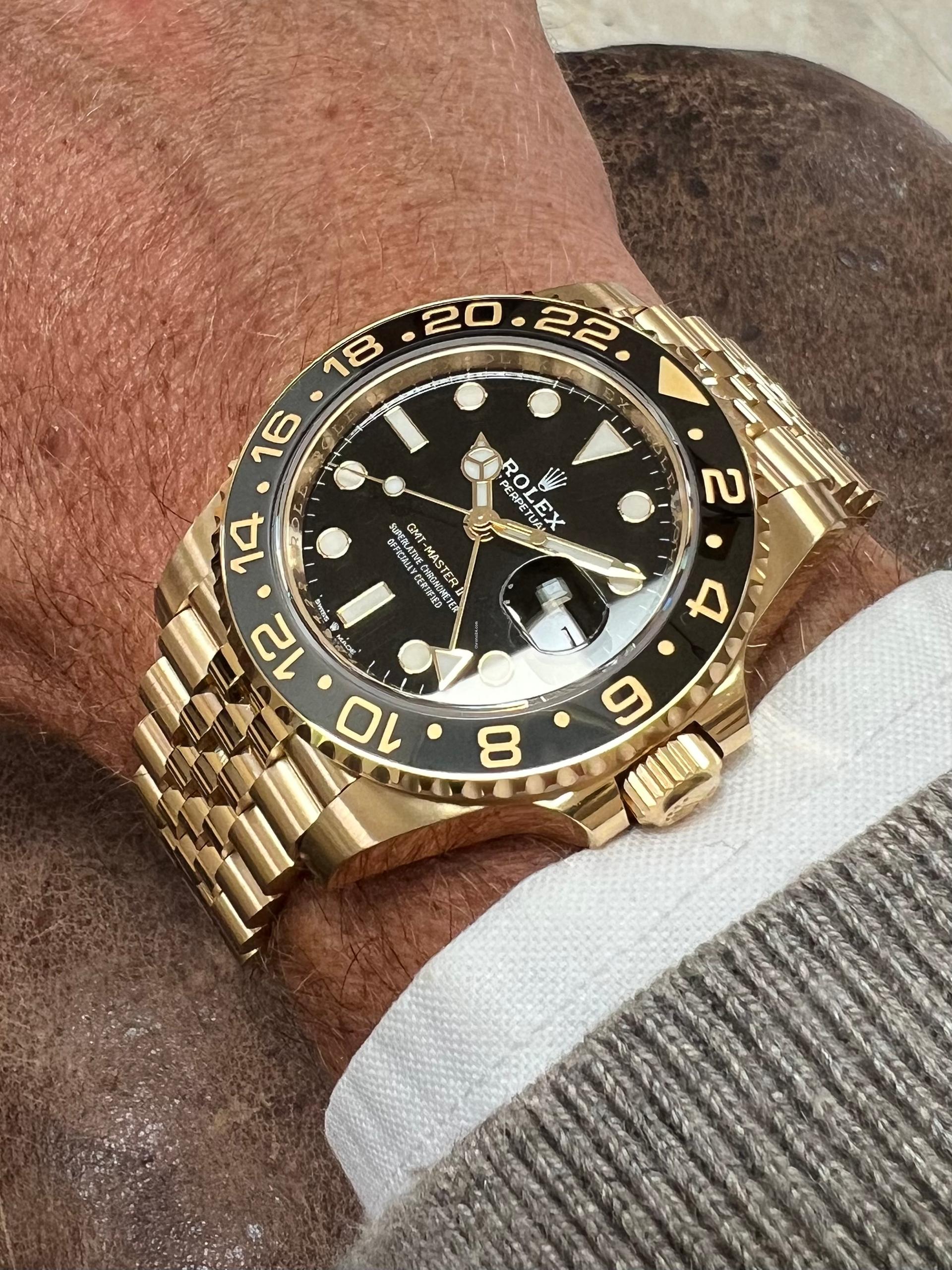 NEW Rolex GMT-Master II 18k Yellow Gold & Ceramic 40mm Jubilee Watch '24 126718