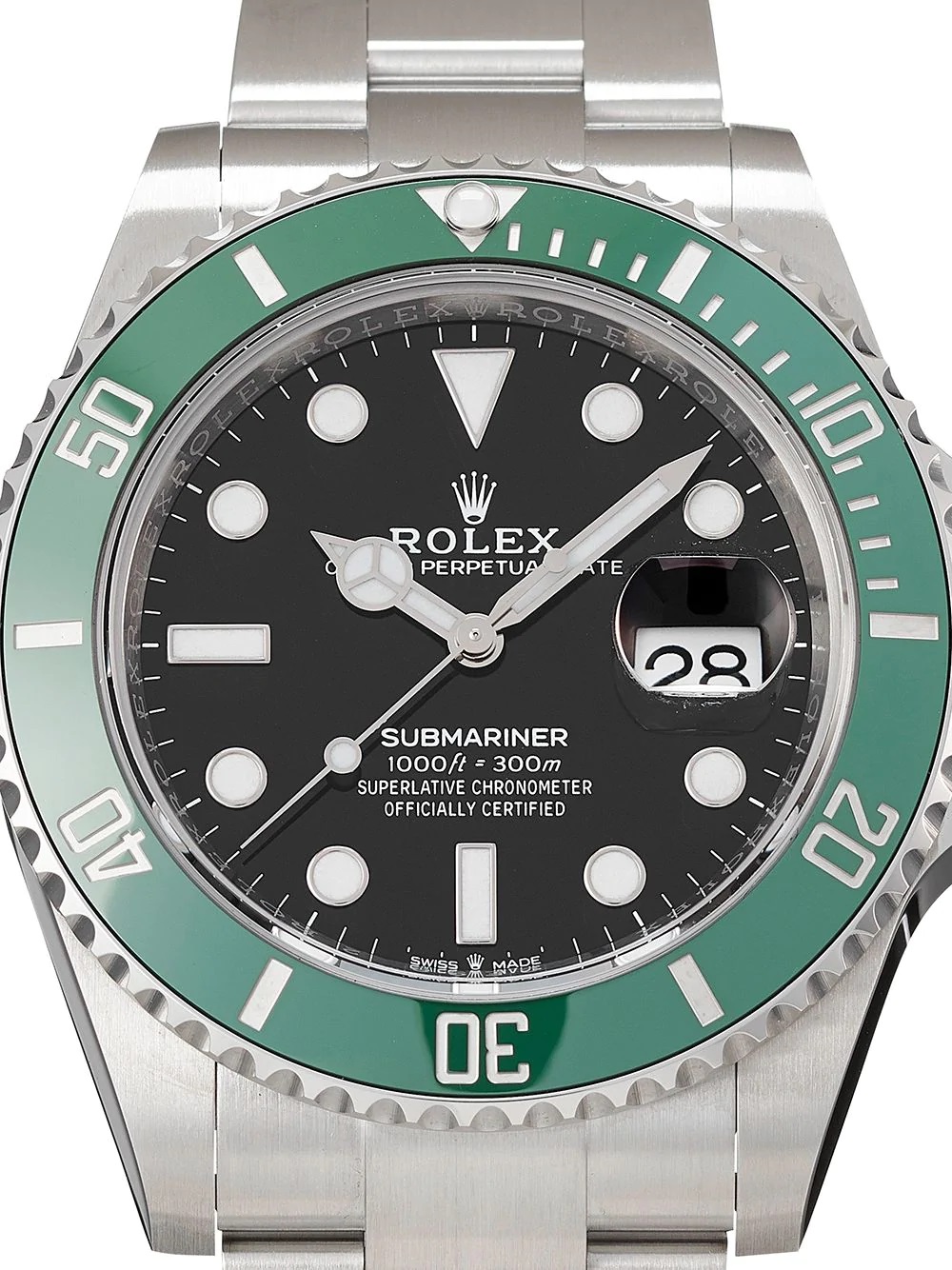 Submariner Date Kermit Green Bezel Men's Watch 41mm