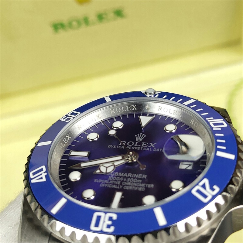 Submariner Date Blue Diamond Mens Watch 41mm