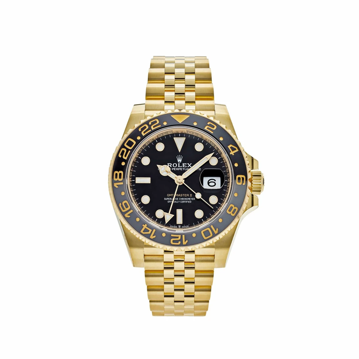 NEW Rolex GMT-Master II 18k Yellow Gold & Ceramic 40mm Jubilee Watch '24 126718
