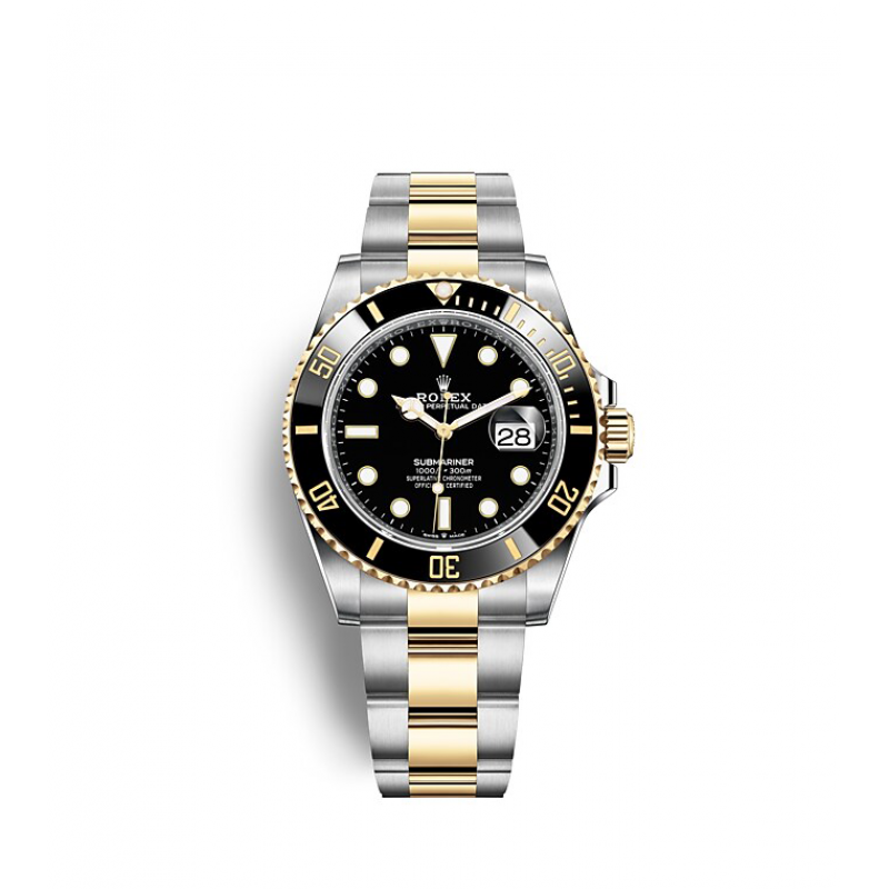 Submariner Date Two Tone Oyster Bracelet Men's Watch 41mm