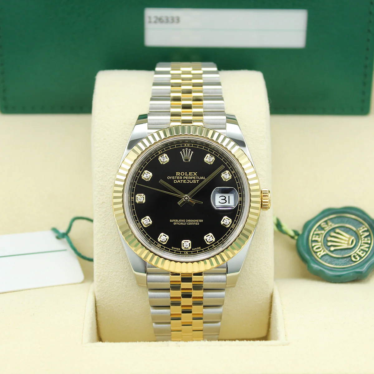 Rolex Datejust 41 Oystersteel Diamond-Set Dial m126334 Series