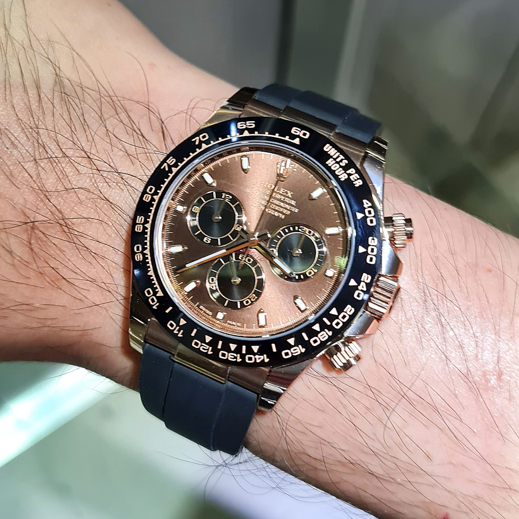 Rolex Cosmograph Daytona Everose Gold Chocolate Oysterflex M116515LN-0041