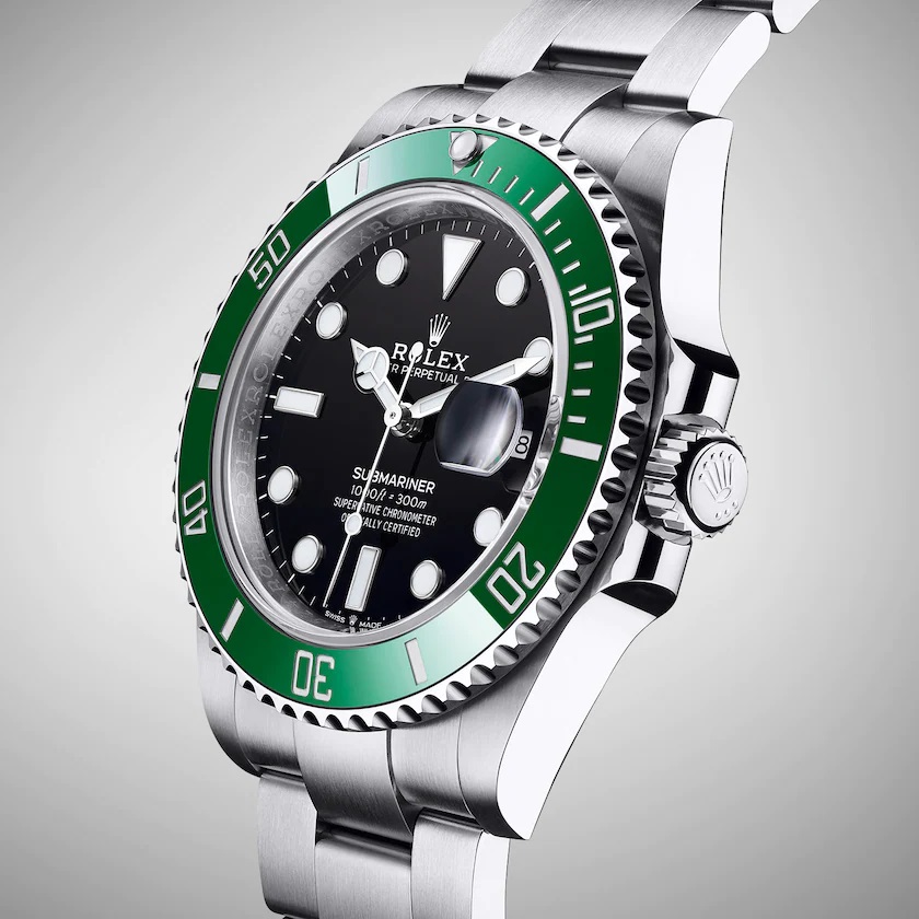 Submariner Date Kermit Green Bezel Men's Watch 41mm