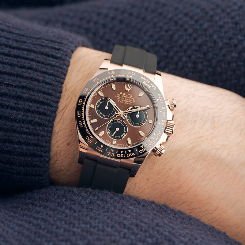 Rolex Cosmograph Daytona Everose Gold Chocolate Oysterflex M116515LN-0041