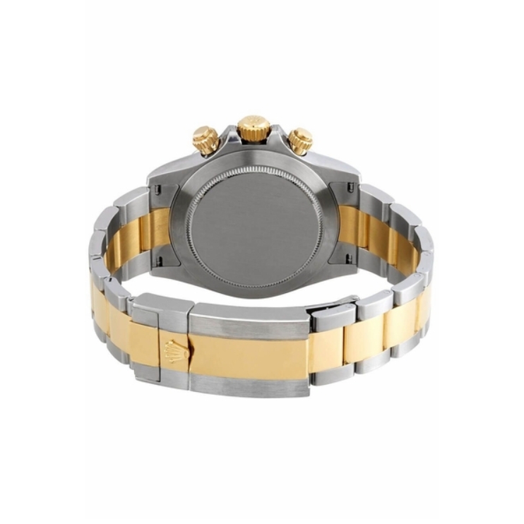 Rolex Cosmograph Daytona Black Dial with Diamonds Two-Tone Yellow Gold & Stainless 40mm (116523)