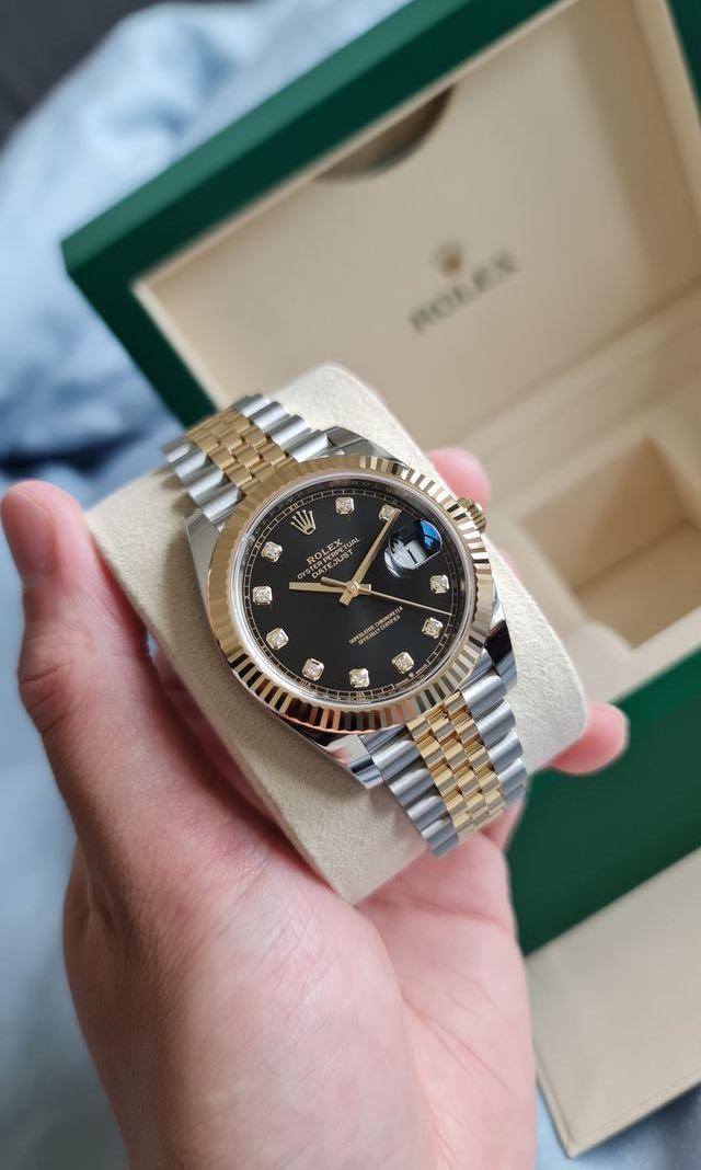 Rolex Datejust 41 Oystersteel Diamond-Set Dial m126334 Series