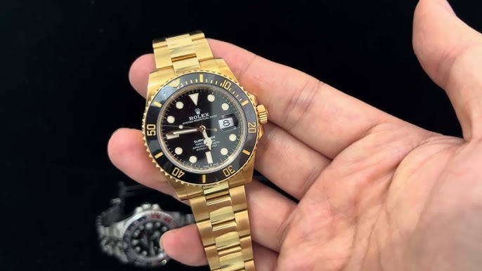Submariner Date Black Dial Yellow Gold Men's Watch 41mm