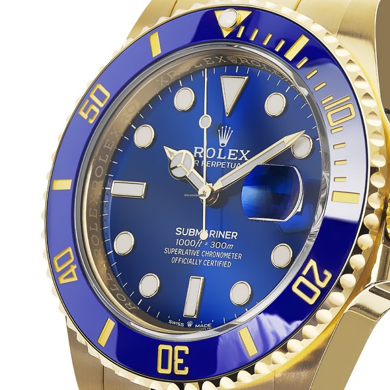 Submariner Date Solid 18k Yellow Gold Men's Watch 41mm